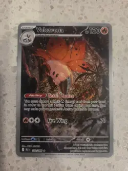 Pokemon TCG Black Bolt Volcarona Illustration Rare 100/086 Mint Condition +🎁 - Image 1