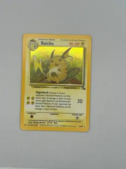Pokemon TCG Fossil Raichu Holo Rare 14/62 NM/LP - Image 1