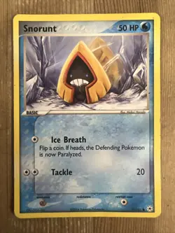 Pokemon TCG Snorunt EX Hidden Legends 73/101 Regular Common DMG - Image 1