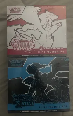 Pokemon TCG Pokemon Center Scarlet&Violet Black Bolt and White Flare ETBS NEW - Image 1