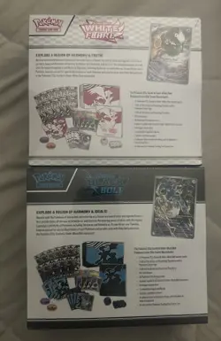 Pokemon TCG Pokemon Center Scarlet&Violet Black Bolt and White Flare ETBS NEW - Image 2
