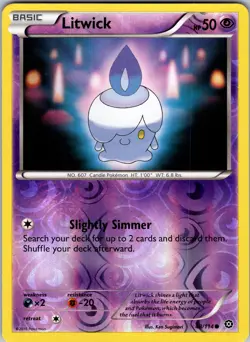 Litwick 48/114 XY - Steam Siege Pokemon TCG LP - Image 1