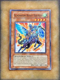 Yugioh Gladiator Beast Equeste TDGS-EN024 Common NM - Image 1