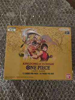 One Piece TCG: Kingdoms Of Intrigue Booster Box OP-04 (Factory Sealed) ENGLISH - Image 1