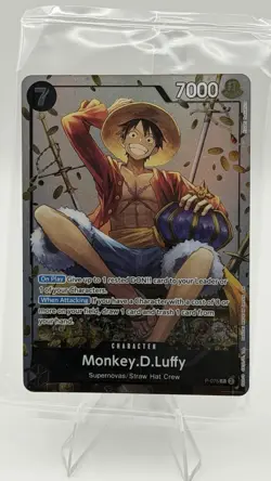 Monkey.D.Luffy (Tin Pack Set Vol. 2) P-075 One Piece Promo (Sealed) - Image 1