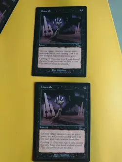 Unearth x2 Urza's LEgacy Sorcery Magic the Gathering 2 Card. - Image 1