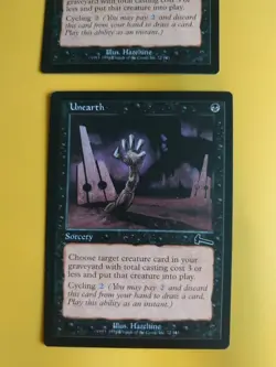 Unearth x2 Urza's LEgacy Sorcery Magic the Gathering 2 Card. - Image 2