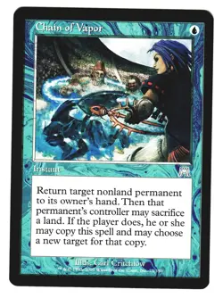 Magic The Gathering MTG - Onslaught ONS 2002 - #73 Chain of Vapor NM x1 LOT2 - Image 1