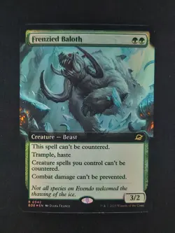 MTG: Edge of Eternities - Extended Art Foil - Frenzied Baloth - NM - Image 1