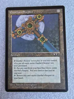 MTG Gustha's Scepter Alliances #120 Rare Artifact Reserved Magic the Gathering - Image 1