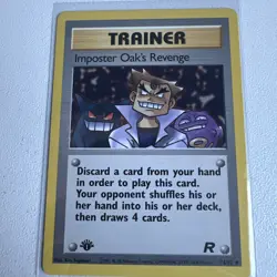 Imposter Oak’s Revenge 1st Edition Team Rocket 76/82 WOTC Vintage Pokemon - Image 1