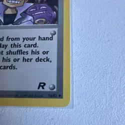 Imposter Oak’s Revenge 1st Edition Team Rocket 76/82 WOTC Vintage Pokemon - Image 5