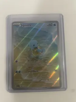 Pokemon TCG Squirtle Scarlet & Violet-151 170/165 Holo Illustration Rare - Image 1