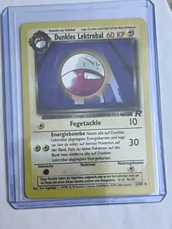 Pokemon Dark Electode Dunkles Lektrobal German 34/82 Pokemon Card - Image 1