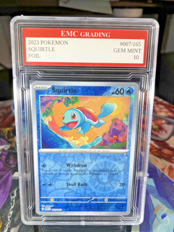 SQUIRTLE 2023 FOIL #007/165 Pokemon Card GRADED 10 TCG CCG - Image 1