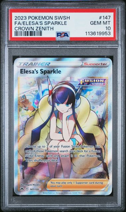 Pokemon Elesa’s Sparkle 147/159 Crown Zenith Full Art - PSA 10 - Image 1
