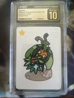 ✨✨ CGC 10 PRISTINE 2025 TARUKA POKEMON PLAYING CARDS Ogerpon Picture Card - Image 1