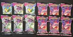Pokemon TCG - Fusion Strike Sealed Sleeved Booster Packs - Lot of 12 - Sw&sh! - Image 1