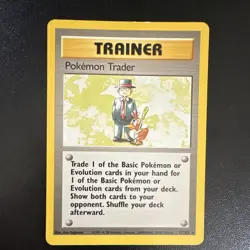 Pokemon Trader Rare Trainer Card Base Set 77/102 Wizards Regular Unlimited - Image 1