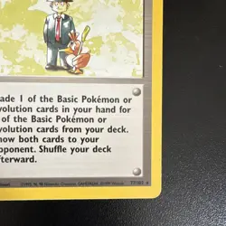 Pokemon Trader Rare Trainer Card Base Set 77/102 Wizards Regular Unlimited - Image 5