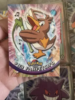 Pokemon TCG Topps #83 Farfetchd Blue Logo 1st Ed Non Holo NM Vintage 1999 - Image 1