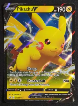 Pikachu V SWSH061 Sword & Shield Promo Pokemon Card - Image 1