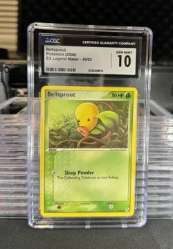 2006 Pokemon EX Legend Maker - Bellsprout #49/92 CGC 10 GEM MINT 49/92 - Image 1