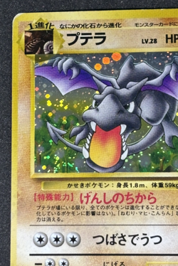 Aerodactyl No.142 Holo Rare Old Back Fossil 1997 Pokemon Card Japanese - Image 2