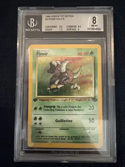 1999 Pokemon Jungle 1st Edition Pinsir #9/64 BGS 8 NM-MT - Image 1
