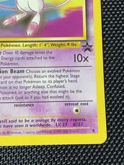 Mew - 8 - Pokemon Wizards Black Star Promo Card LP/NM - Image 4