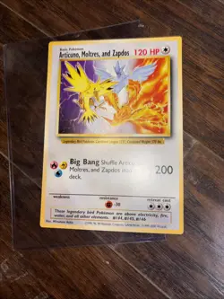 Legendary Birds Pokemon Jumbo Card Articuno Moltres Zapdos #ginger500 - Image 1