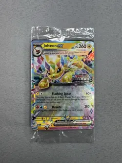 Pokemon TCG Prismatic Evolutions Jolteon EX 030/131 STAMPED Promo Surprise MINT - Image 1