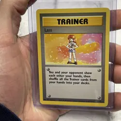 Lass - 75/102 - Base Set Unlimited Rare Trainer Pokemon TCG 1999 - NM Near Mint - Image 1