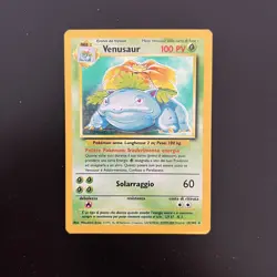 Pokemon Card Venusaur Holo 15/102 Set Base ITA italiano good GD vintage - Image 1