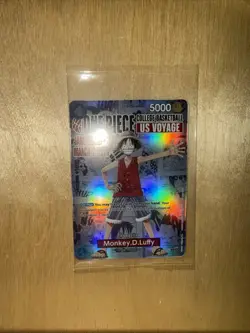One Piece Monkey D Luffy U.S. Basketball Voyage SEALED Promo Card - Image 1