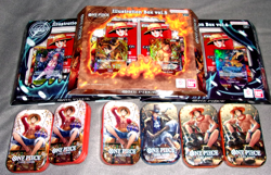 One Piece Illustration Box IB05 + IB06 Vol 5 & 6 - Sealed NEW Lot Of 3 + 6 Tins - Image 1