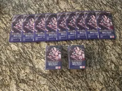 One Piece TCG OP 14 LOT! 9x Booster Sleeves, 2x Double Deck Boxes - Image 1