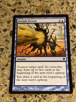 Arcane Denial 28 Commander 2013 Regular MTG TCG CARD NM - Image 1