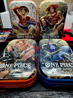 One Piece Card Game Mini Tin Vol. 2 Lot of 4 – Random Art Tins OP-13 Sealed - Image 1