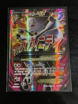 M Mewtwo EX Full Art Ultra Rare Holo 160/162 Breakthrough Pokemon TCG Card - Image 1