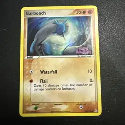 Pokemon TCG Barboach 60/110 EX Holon Phantoms Reverse Holo Card Stamped LP - Image 1