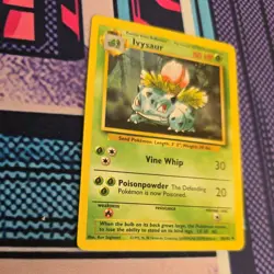 Ivysaur 30/102 Base Set Uncommon 1999 Vintage Pokemon TCG Card - Image 2