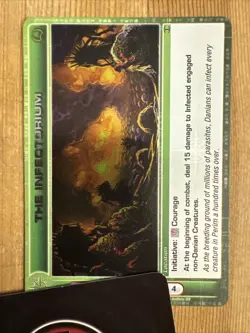Chaotic The Infectorium Rare 1st Edition LP BtD Location Card 208/222 - Image 1