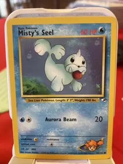 Pokemon Card Misty's Seel 88/132 Gym Heroes Set Unlimited WOTC 2000 D2 - Image 1