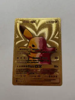 Ditto GX Full Art Gold Foil Fan Art Display Card NM - Image 1