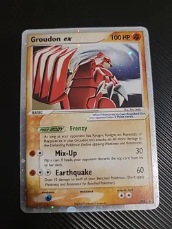 Groudon EX - 038 - Pokemon Black Star Promo Card Vintage VLP - Image 1
