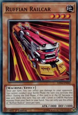 LED4-EN042 RUFFIAN RAILCAR COMMON 1ST EDITION YuGiOh CARD - Image 1