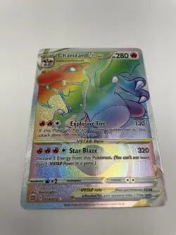 Pokemon TCG Charizard VSTAR Brilliant Stars Rainbow Secret Rare Card 174/172 - Image 1