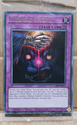 YuGiOh Lost Art Promo Rare - LART-EN071- ULTIMEAT OFFERING Card - Image 1