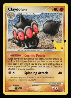 Claydol 15/106 Holo Celebrations Classic Collection Pokemon Card - Image 1